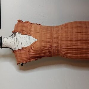 Anthropology Terracotta Maxi Dress Size Small